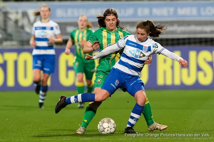 ADO Vrouwen laten zich verrassen door PEC Zwolle