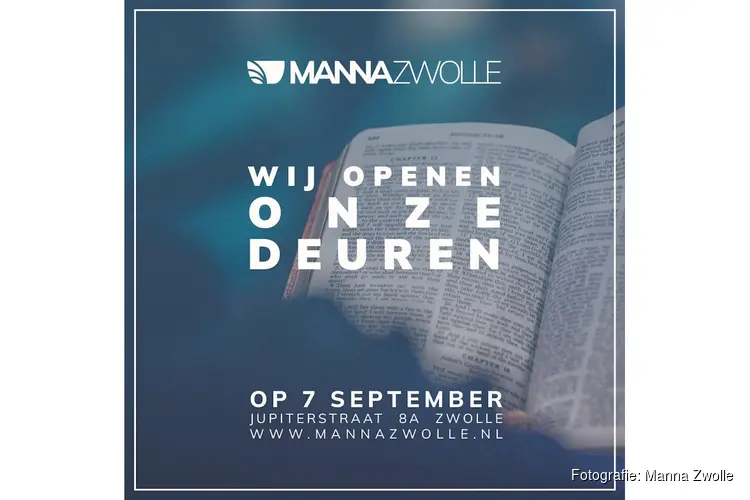 Manna Zwolle opent haar deuren op 7 september!