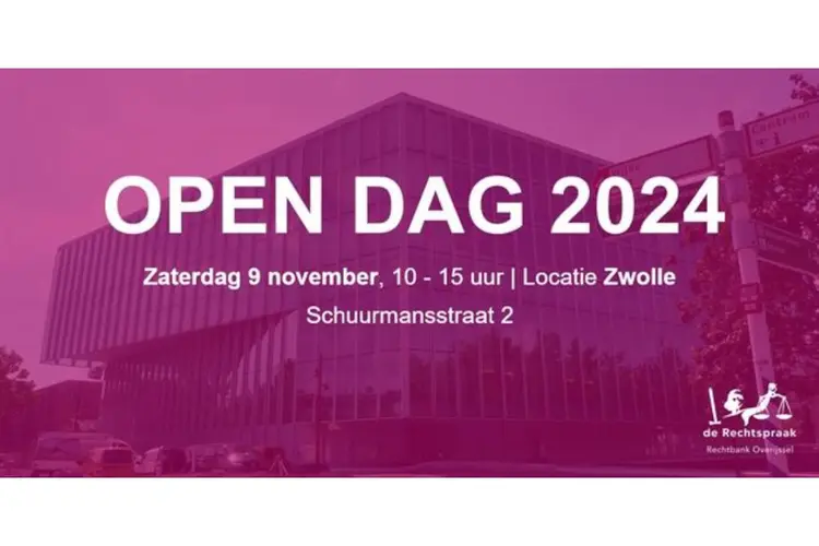 Open dag rechtbank Overijssel op zaterdag 9 november in Zwolle